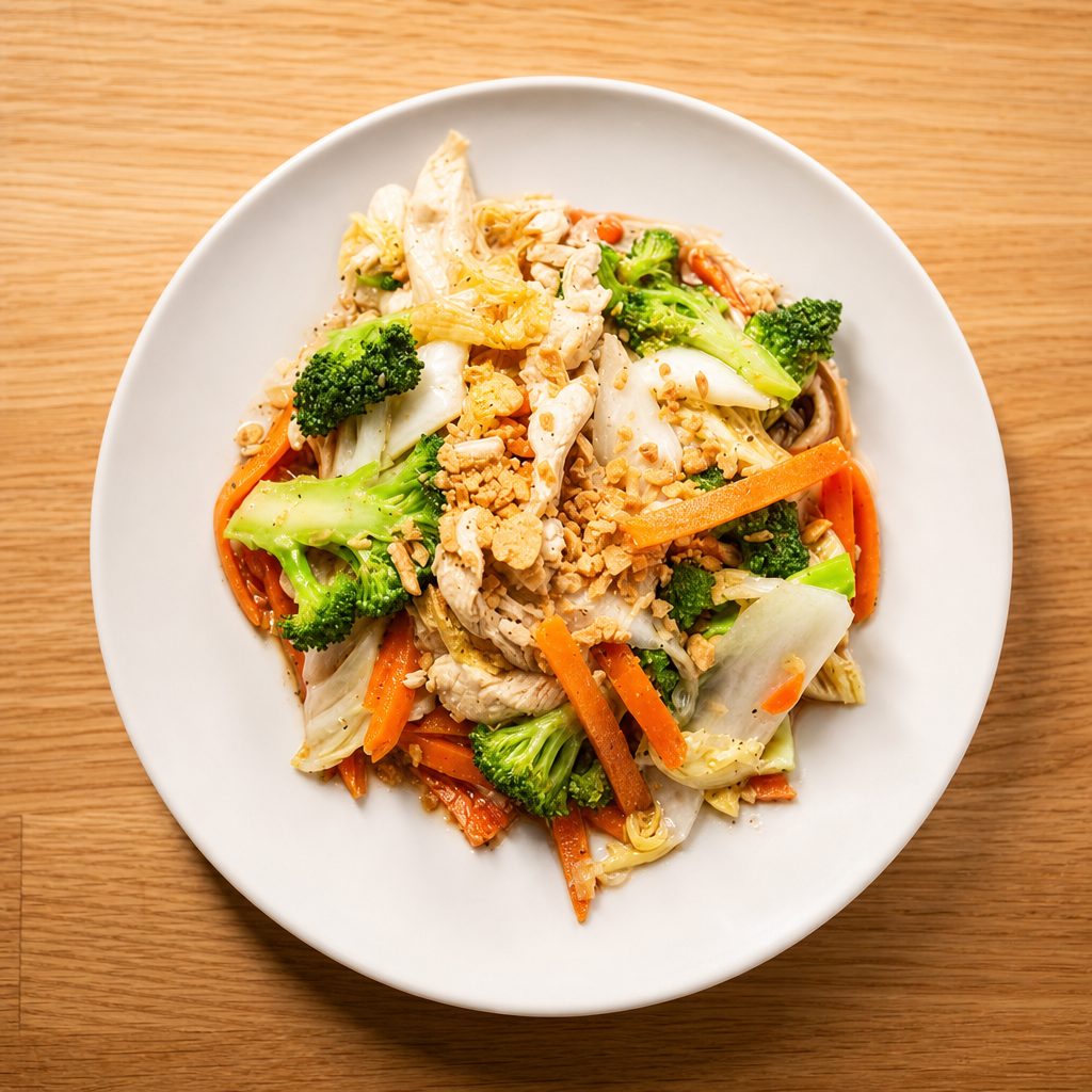 Garlic Vegetable with Rice.
